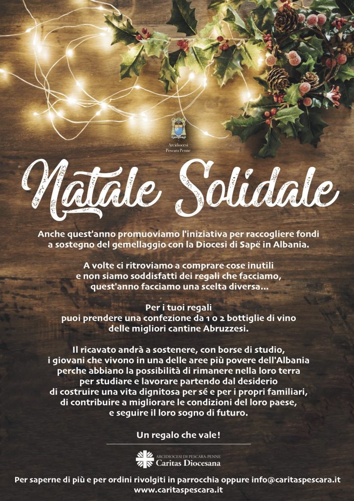 Regali Di Natale Per Giovani.Natale Solidale Caritas Diocesana Pescara Penne